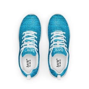 Sneackers Exclusivas Dundee Azul con Aspecto de Piel de Cocodrilo